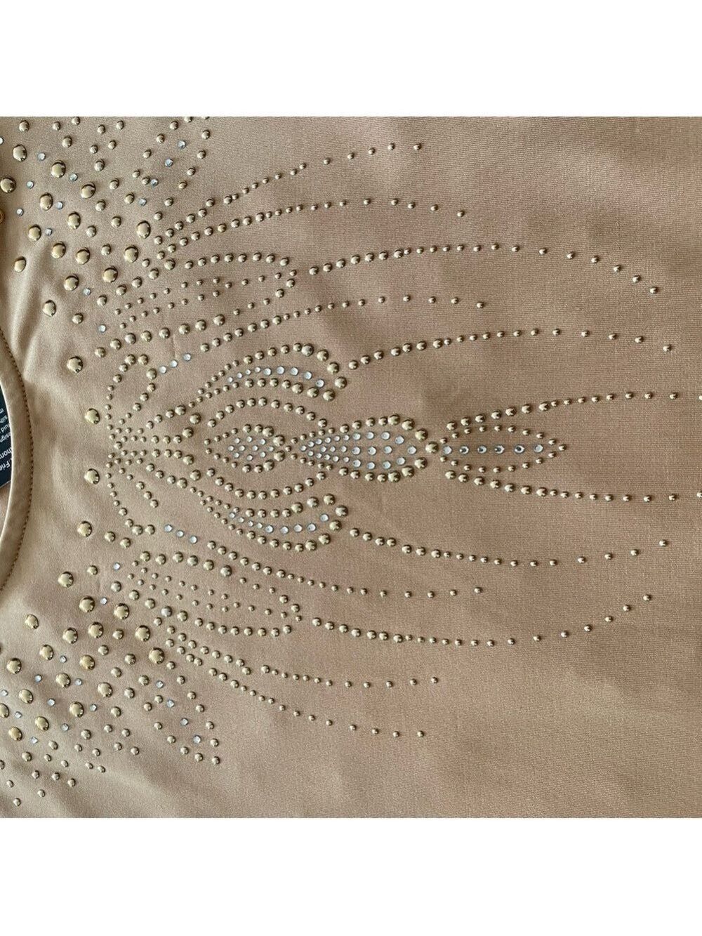 Tan Long Sleeve Embellished Top - Picture 10 of 15